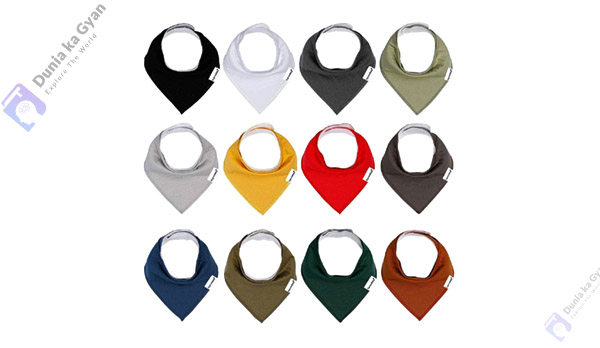 Egmao-Baby-Bandana-Drool-Bibs-for Boys and Girls Solid Colors12 Pack Baby Bibs