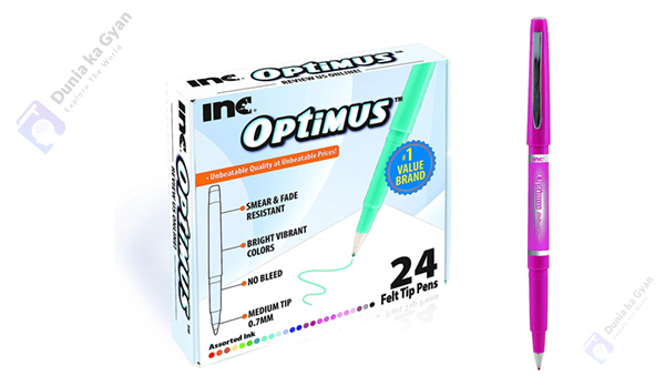 Inc. OPTIMUS Colored Felt Tip Pens