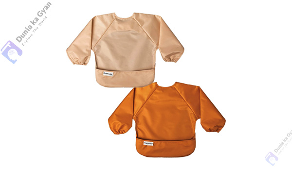 Tiny Twinkle Mess Proof Baby Bib 2 Pack Full Sleeve Bib Outfit