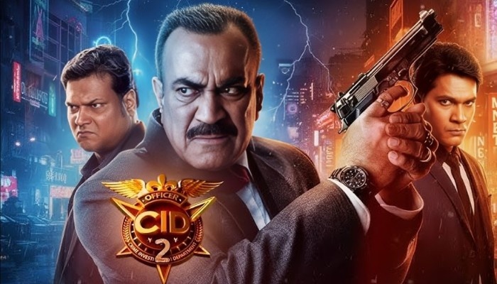 CID crime investigation officers with guns solving a high-profile case at night