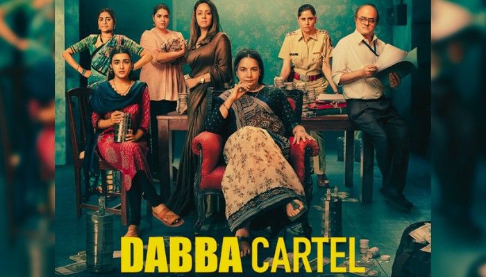 Dabba Cartel web series poster featuring women characters in a crime drama setting