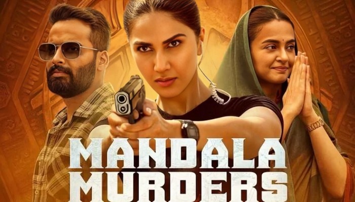 Mandala Murders web series poster showing crime investigation characters in a thriller setting 