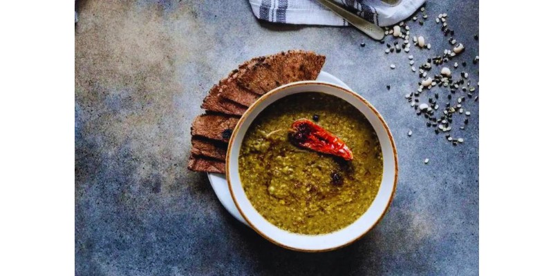 “Chainsoo, a traditional Uttarakhand dish made from roasted black gram”