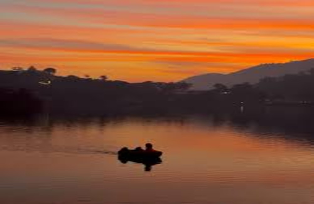 Scenic landscape view ideal for photography with natural light and surrounding hills