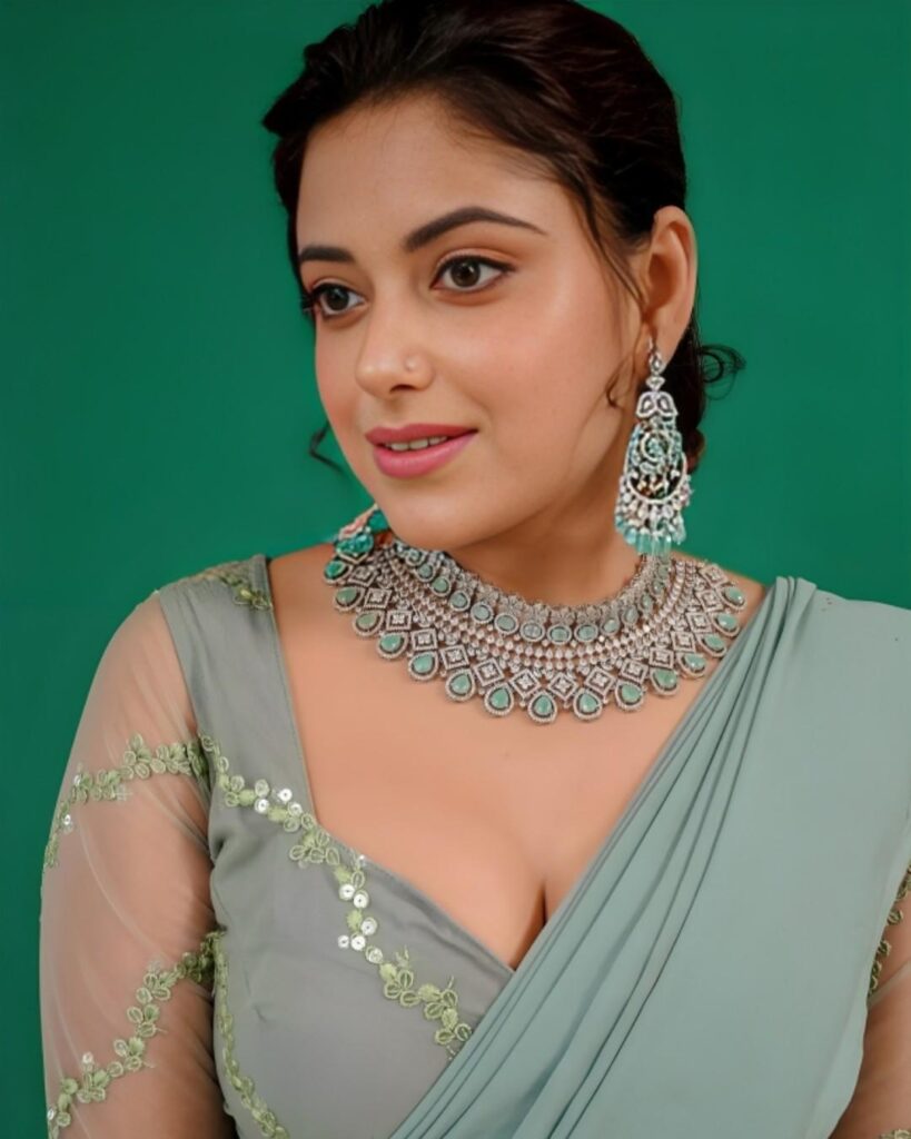 Sneha Paul posing for a professional portrait photoshoot