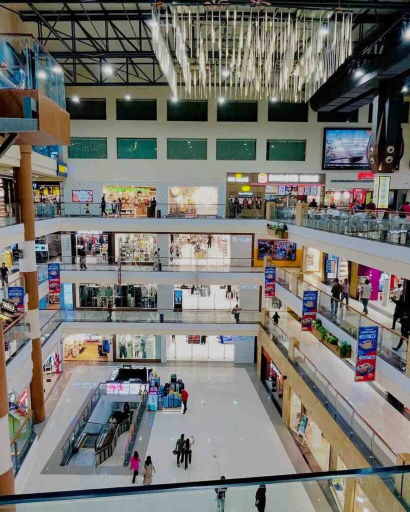 Interior view of Pacific Mall in Dehradun