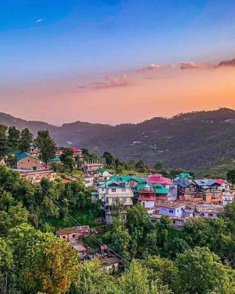 Solan in Himachal Pradesh, known as the Mushroom City of India, featuring scenic hills, greenery, and mushroom farms