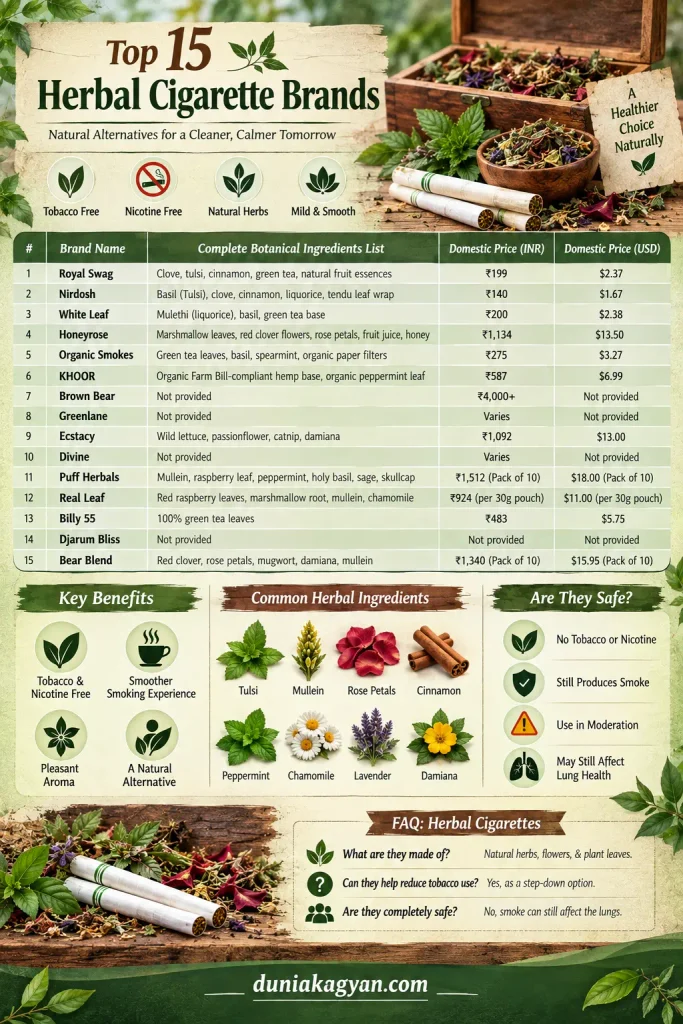 15 Best Herbal Cigarettes