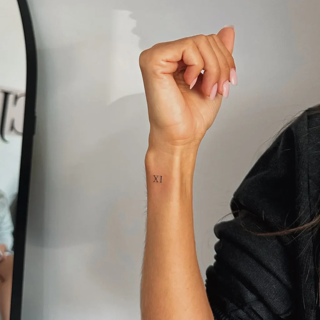 Roman Numeral Tattoo