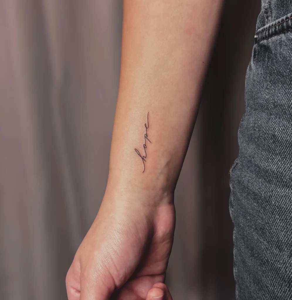 Script Word Tattoo
