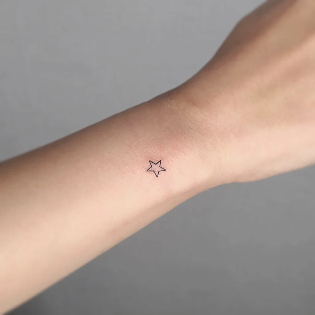 Tiny Star Tattoo 