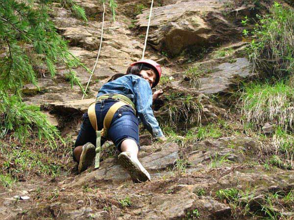 Rock Climbing and Rappelling