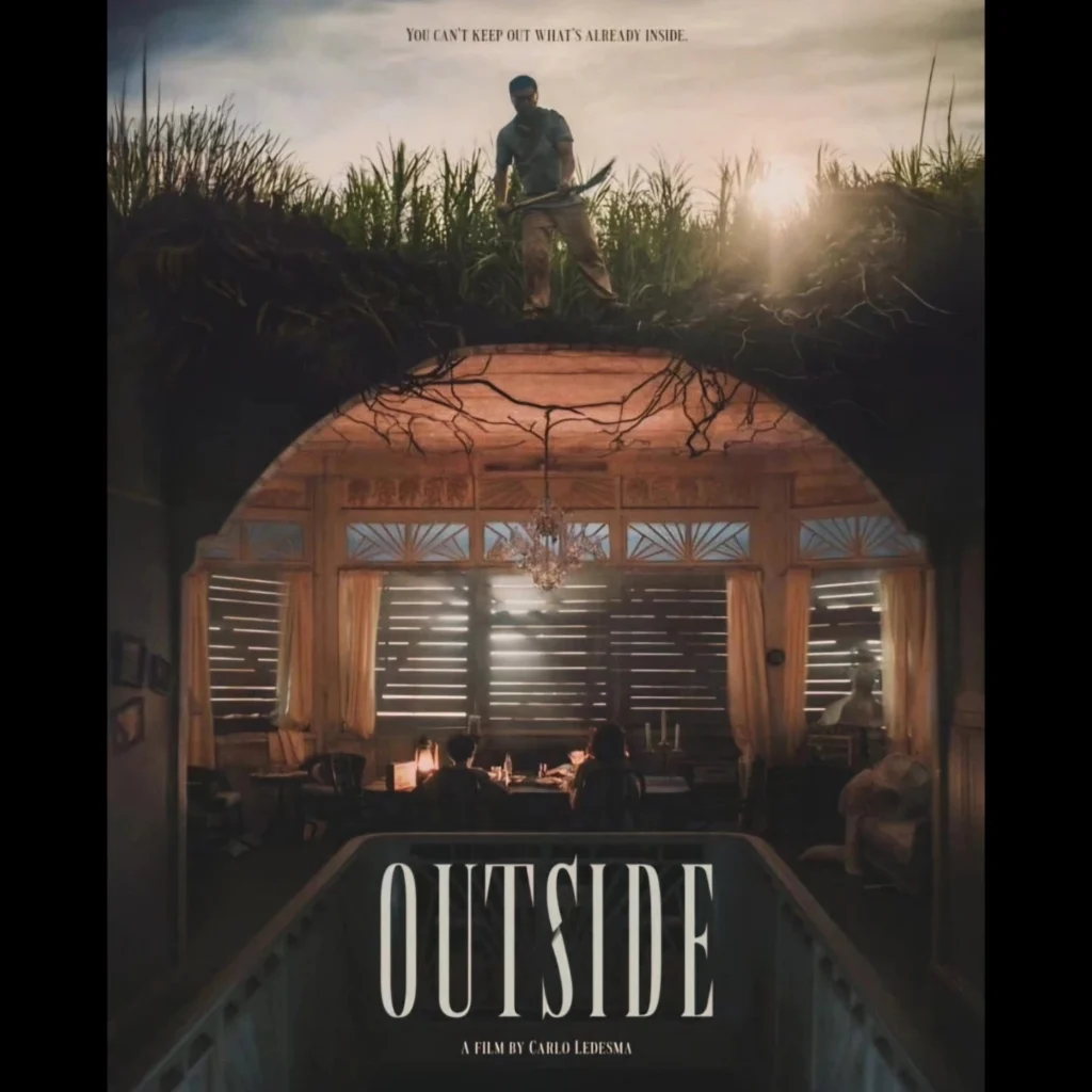 Outside