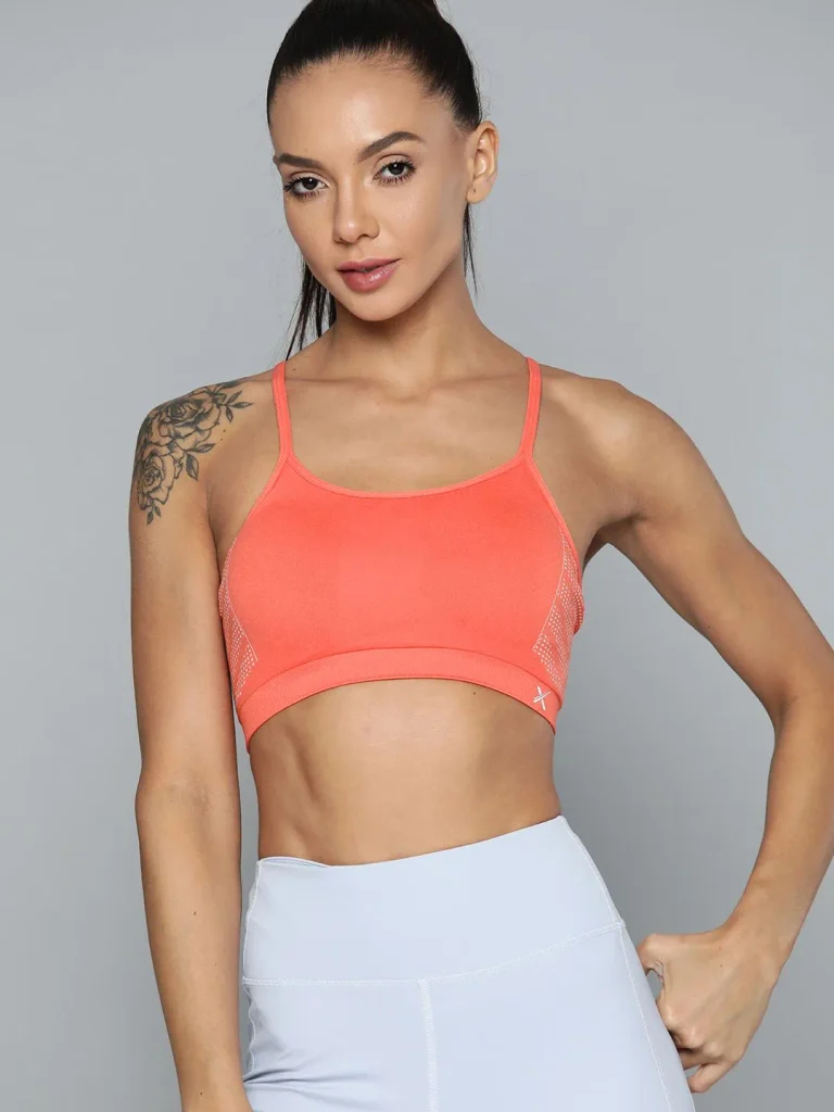 HRX Seamless Rapid-Dry Yoga Sports Bra